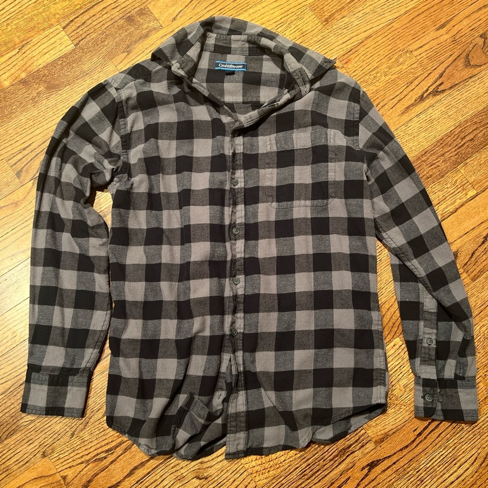 Black/Gray Croft & Barrow Button Up/Flannel
